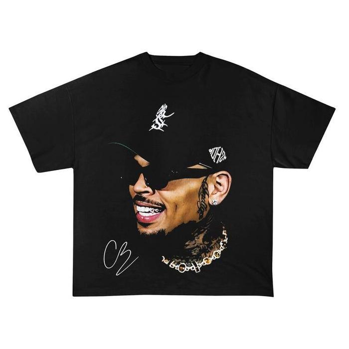 [COD] Custom Chris Brown Graphic Tee Comfort Colors Unisex Streetwear, RnB Fan Apparel