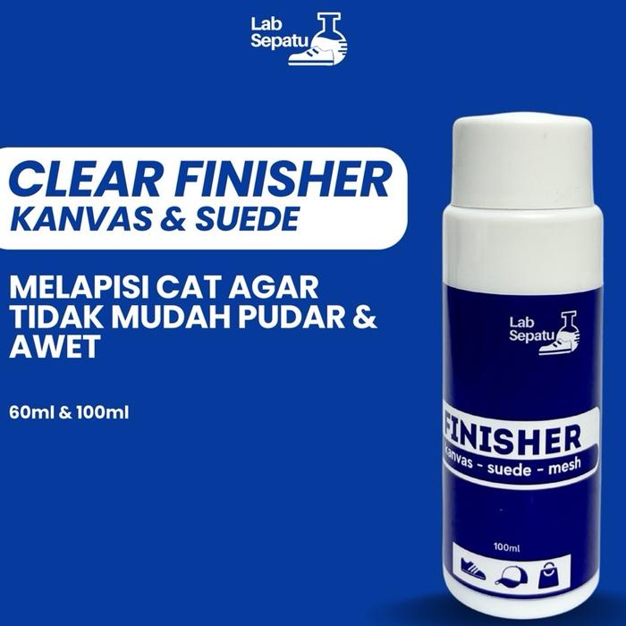 Finisher Cat Sepatu Suede Canvas Varnish Anti Air, Debu, Gores Pelindung Cat Lukisan & Sepatu