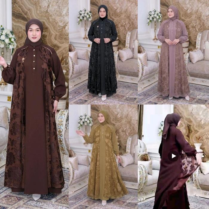 526 KUSHINA READY JUMBO NINOS DRESS GAMIS MODE TERBARU TERLARIS BEST SELLER VIRAL ORIGINAL