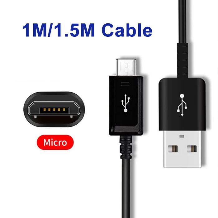 Micro USB Cable For Samsung Galaxy A7 A5 A3 2016 J3 J5 J7 2017 2018 S7 S6 Edge Note 5 4 1M/1.5M 2A F