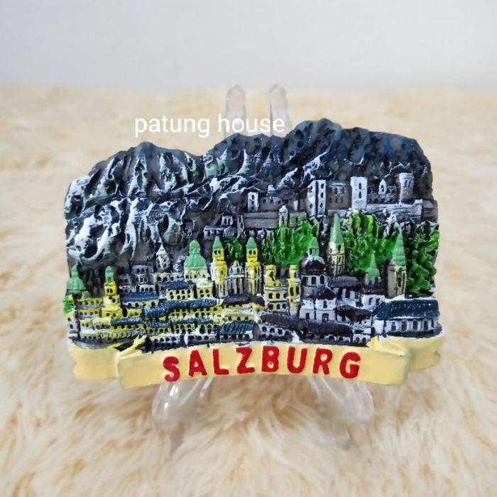 Fridge Magnet Tempelan Kulkas Souvenir Salzburg Austria