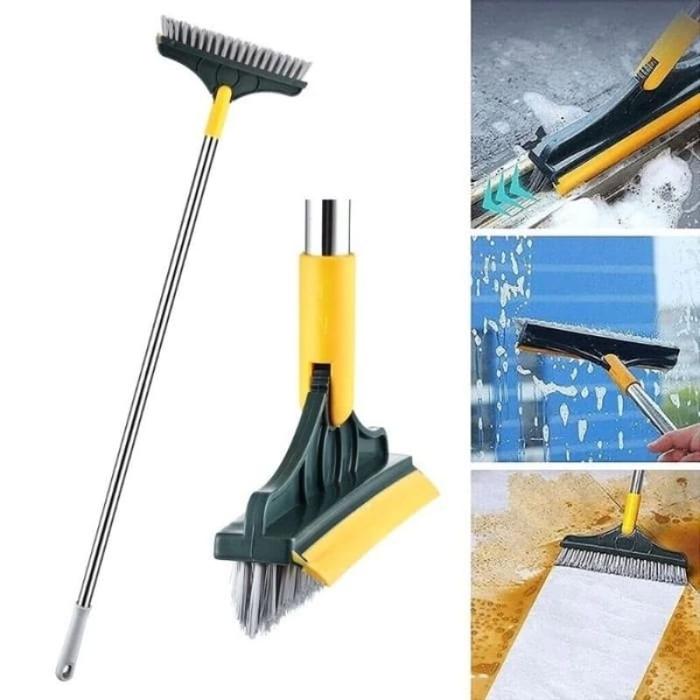{BG} Sikat Lantai Gagang Panjang Pembersih Lantai Wiper / Sikat Lantai WC 2IN1 Wiper