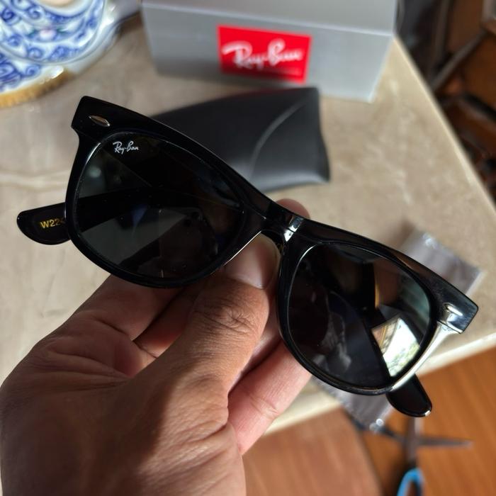 Kacamata rayban wayfarer olympic series atlanta usa sz 50 kaca hitam
