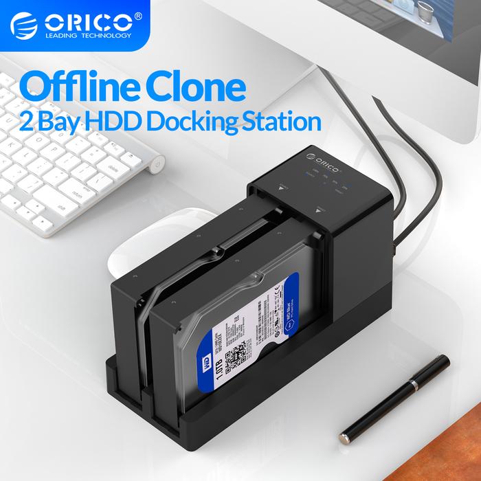 ORICO 2 Bay 2.5 3.5 inch USB 3.0 HDD Enclosure Offline Clone HDD