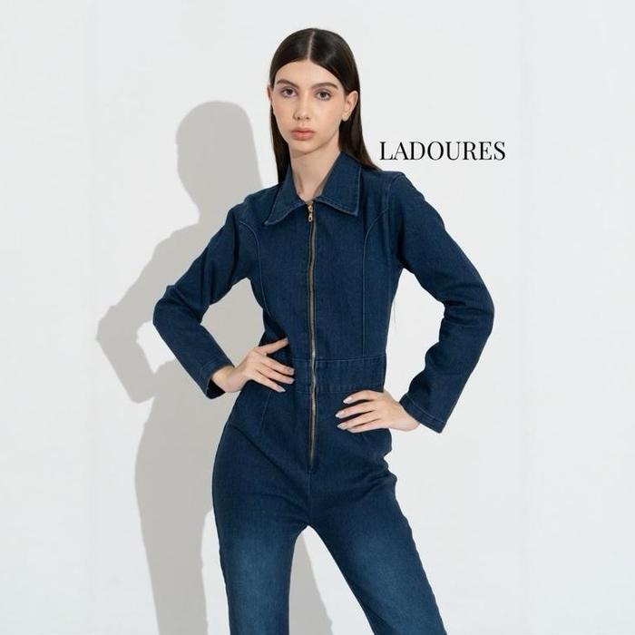 Mclaren Jumpsuit Denim Long sleeve | Ladoures | Atasan Overall Setelan Casual Jeans Wanita Cutbray F
