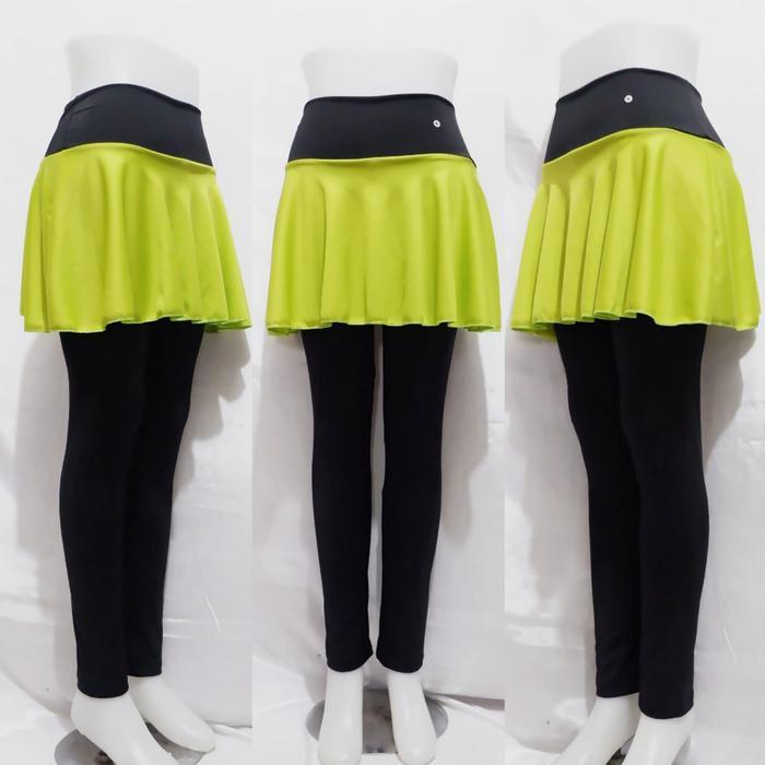 Legging Rok Senam Gym Gowes Sepedaan Cdesport T-shirt Poliester