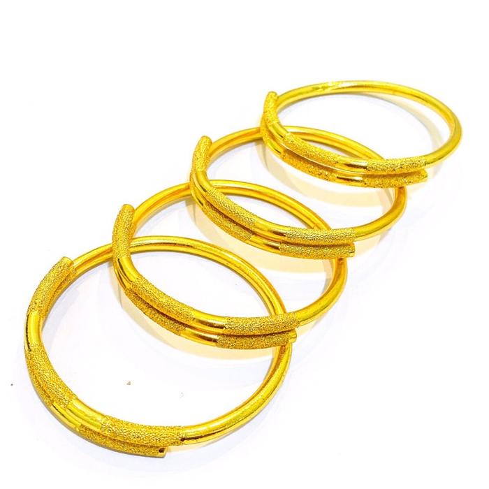 gelang kabel bestseller viral Lapis Emas 24krt Crum Emas Muda 18gram gelang Cewek Replika Premium Go