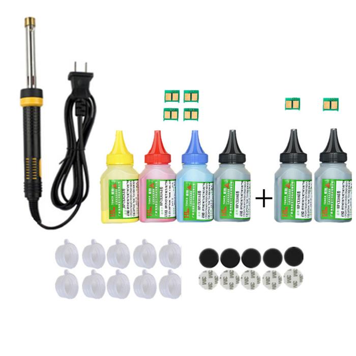 Refill toner Powder cartridge tool kit + 4 chip for HP CF400A 201A