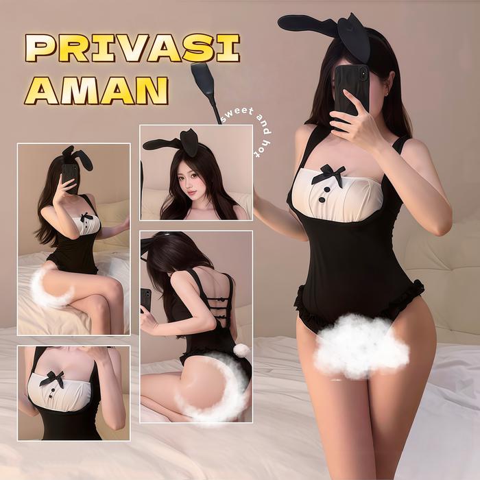 BISIK BINTANG LINGERIE Viral Tiktok Seragam gadis kelinci seksi Baju Tidur Seksi Wanita Kostum Kelin