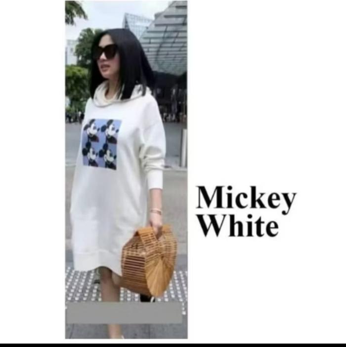 Long Tunik Syahrini Tunik Wanita Karakter Kartun Dress Wanita Tunik Hoodie