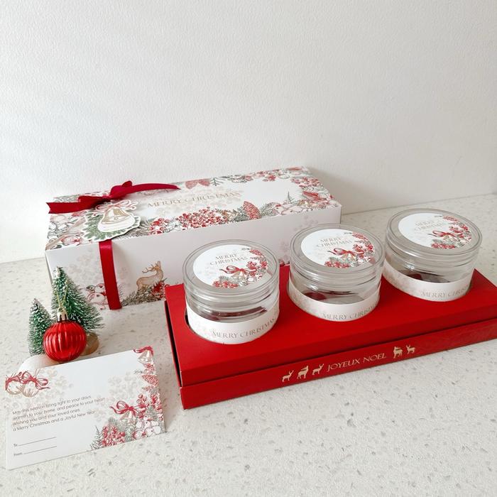PREMIUM (READY) terjamin (Isi 5 Pcs) Box Glory | Kotak Kue Natal Toples Tabung Jar | Dus Natal | Box