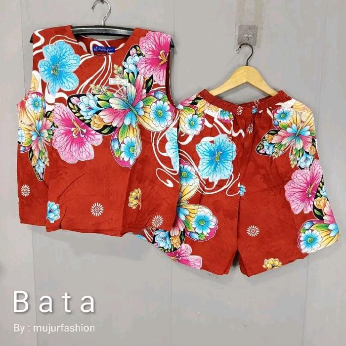 Setelan kencana ungu label biru