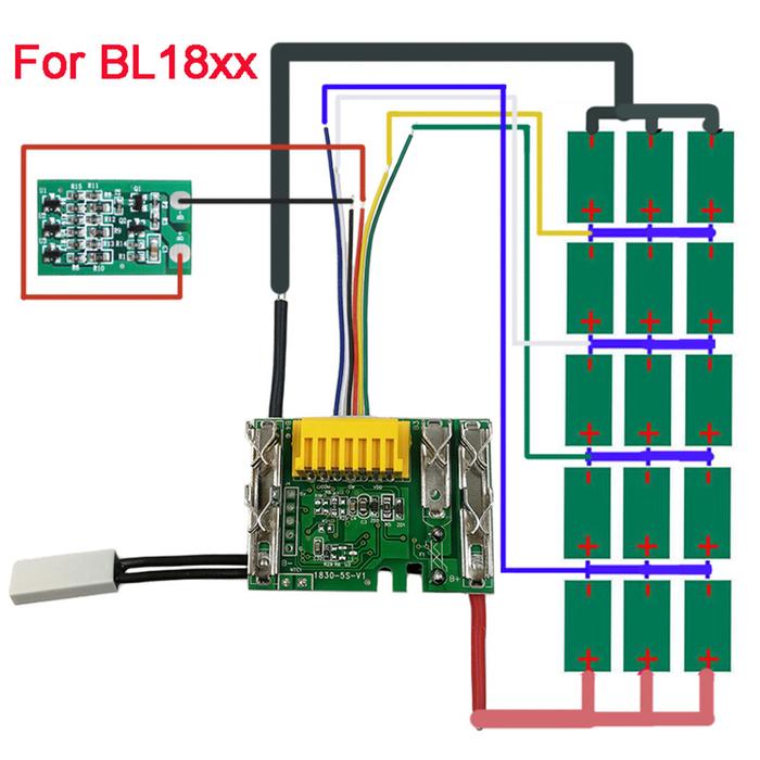 1 Pc PCB Circuit Board/LED Circuit Board BL1830 Li-Ion Battery PCB