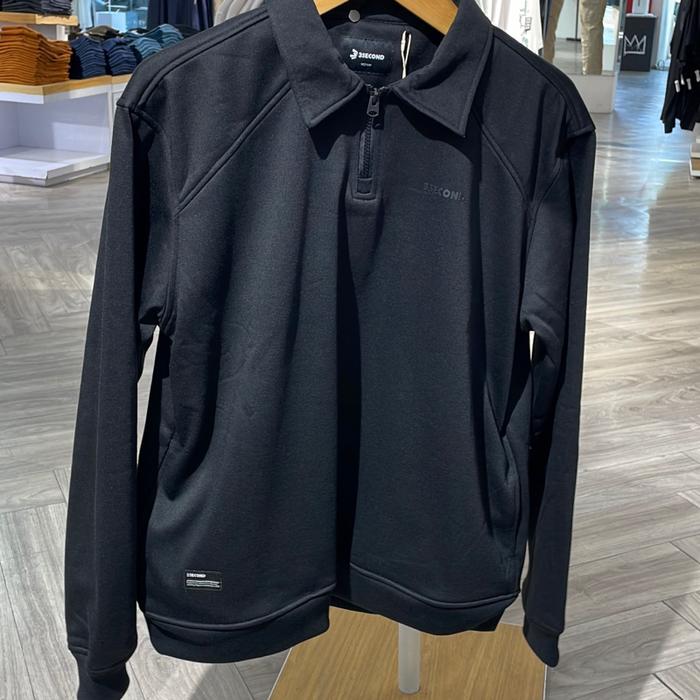 3second Crewneck collar half zipper S07092615AB S06092615HT