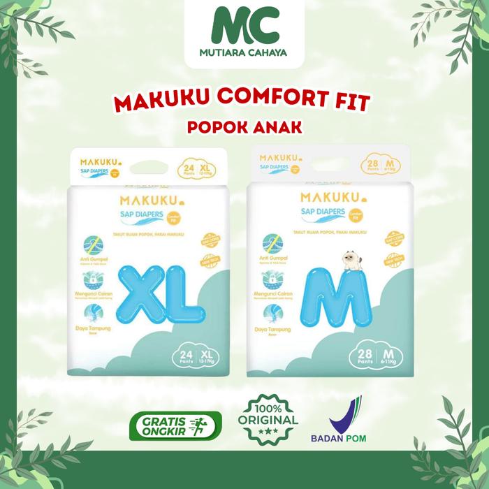 MC Official - Makuku Comfort Fit Popok Anak | Makuku Popok Celana Anak
