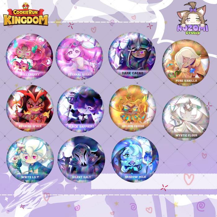 PIN PENITI HOLOGRAM COOKIE RUN KINGDOM