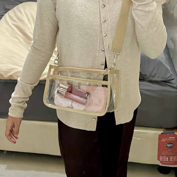 SHEINA BAG TAS SLEMPANG PVC TAS TRANSPARAN konser Korea