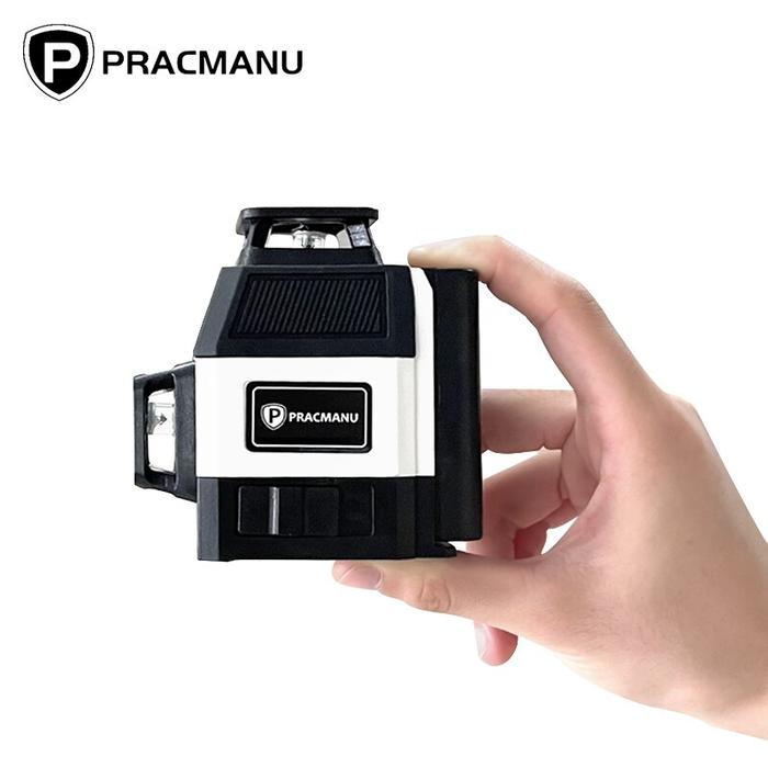 Pracmanu Laser Mini 12 Garis 3D, Laser Level 360 pelevelan sendiri