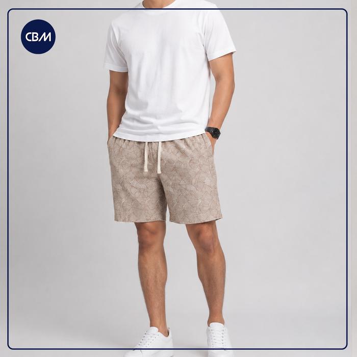 MCF-BR Riviera Leaf Shorts – Celana Pendek Pria Motif Daun Size M