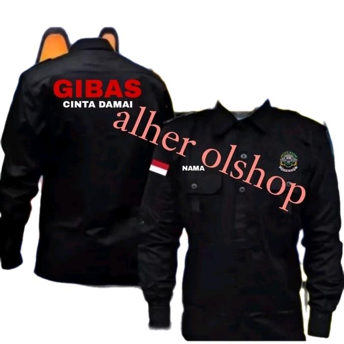 kemeja Gibas cinta damai baju Gibas cinta damai seragam Gibas cinta damai kemeja ormas Gibas cinta d