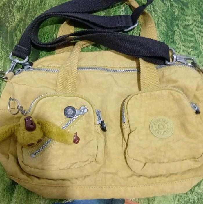 tas kipling kuning original preloved