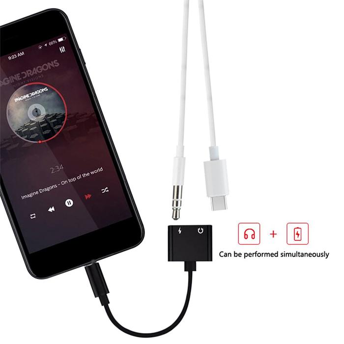 Type C to Audio Jack Type C to Aux Type C to 3.5mm jack Adapter Type C to 3.5mm Type C ke Headset Sp