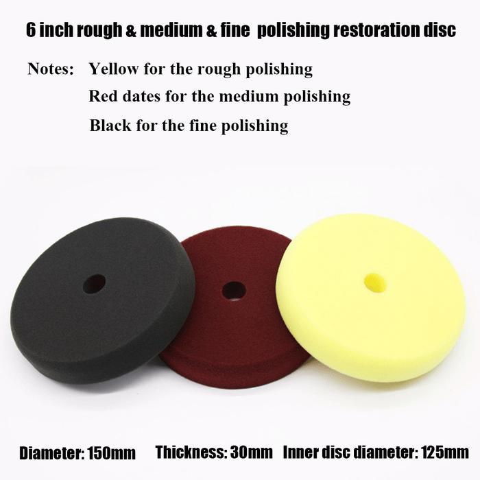 Busa Poles 6 Inch Foam Pad High Quality Imported Sponge Polishing Pad