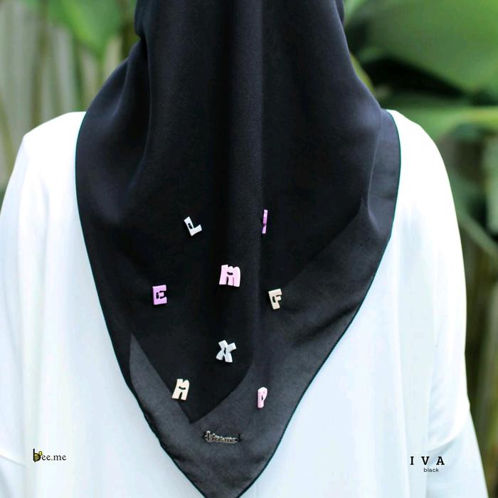 Beeme scarves  - hijab segiempat iva series original beeme scarves Segi Empat Voal Square/ hijab kan