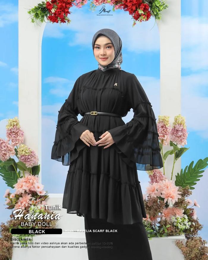 HANANIA TUNIK | Tunik All Size Bahan Baby Doll