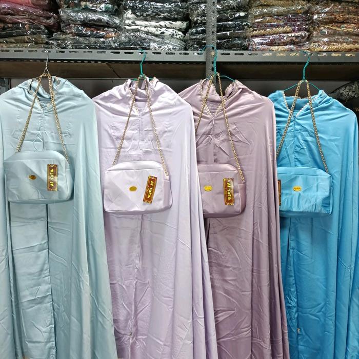 mukena dinda velvet renda emas 2in1 Mukenah Mewah Dewasa