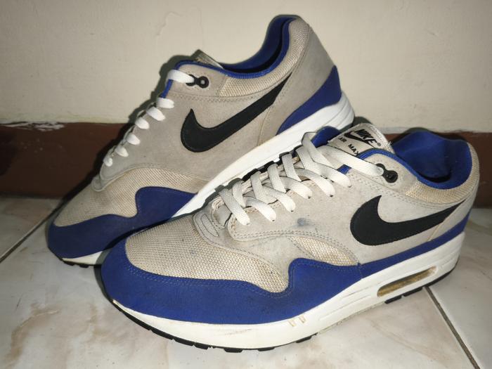 N1k3 Air Max 1 Royal Blue, Size 48.5/32cm China (2nd, Kondisi 90%, Minus ada noda sedikit dan outsol