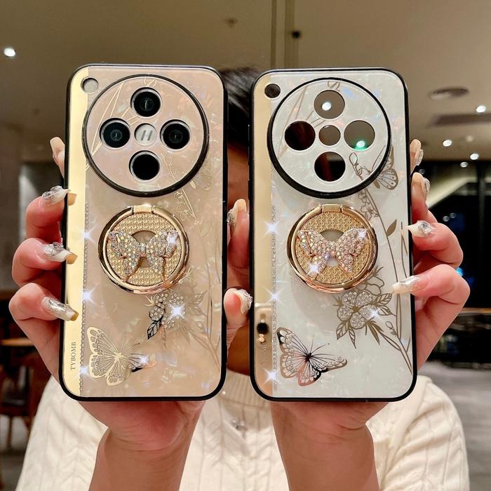 Casing For Oppo Find X8 Pro X8Pro FindX8 Pro FindX8Pro 5G 2024 Telepon Kasus Butterfly Love Flower s