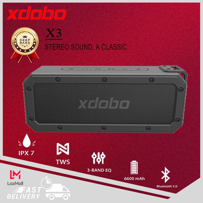XDOBO X3 40W Portable Speaker Nirkabel Bluetooth Soundbar Subwoofer
