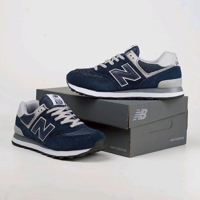 NEW BALANCE 574 NAVY GREY 100% BNIB