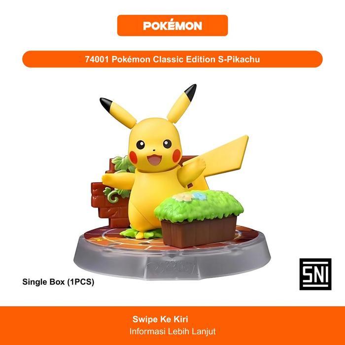 [NEW] READY STOCK!! BLOKEES Pokemon Classic Edition Series Model Kit - Satuan - Pikachu Eevee Spriga