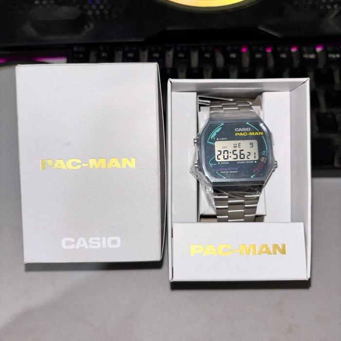 Casio x PAC-MAN | Casio A168WEUC - 1A Collaboration with PAC-MAN Game Jam