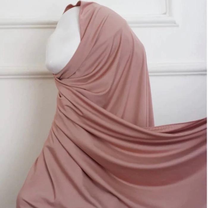 PASHMINA INNER 2IN1 MENUTUP DADA ____ Matterials Jersey Premium Panjang +-170x175 cm Lebar +-60cm