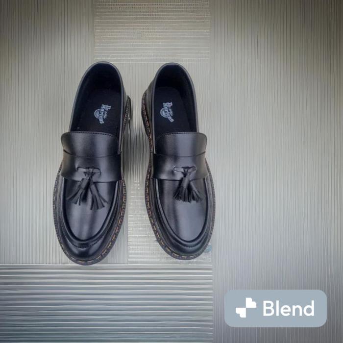 FREEBOX SEPATU PRIA DOCMART DR MARTIN LOAFERS BLACK SMOOTH FREE BOX//SEPATU PRIA DR.MARTIN DOKMART