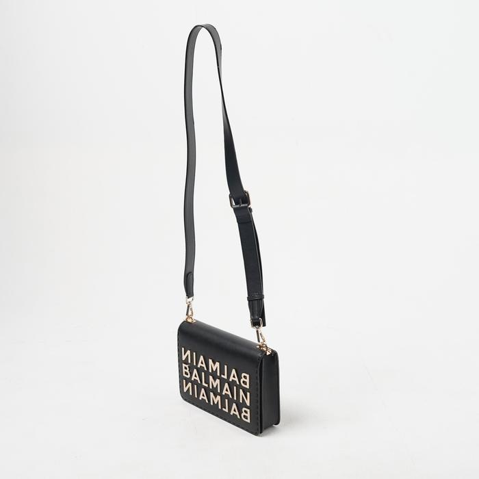 (PRELOVED) Tas BALMAIN LOGO BLACK SHOULDER BAG 100% ORIGINAL