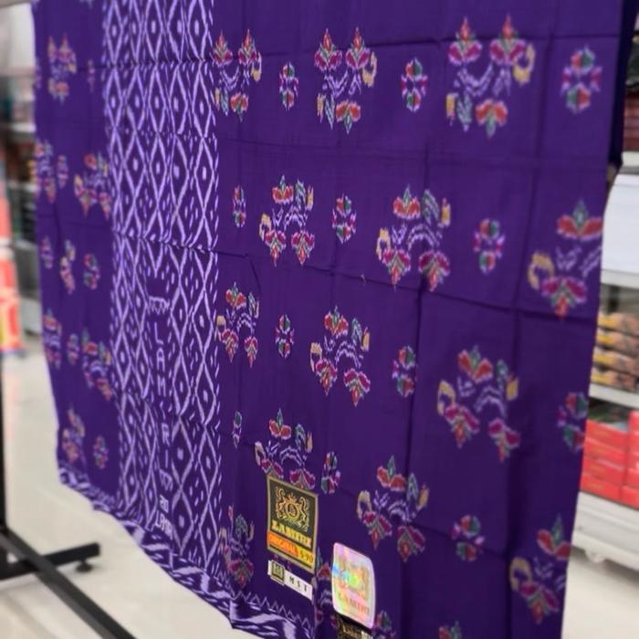 Sarung Lamiri Original Pabrik Motif Etnik Warna Ungu Kualitas Premium