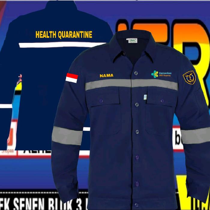 kemeja karantina kesehatan baju karantina kesehatan seragam karantina kesehatan Pdh karantina keseha
