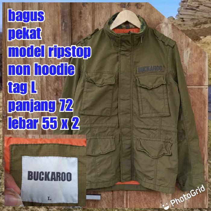 jaket parka army military green hijau m65 fashion buckaroo