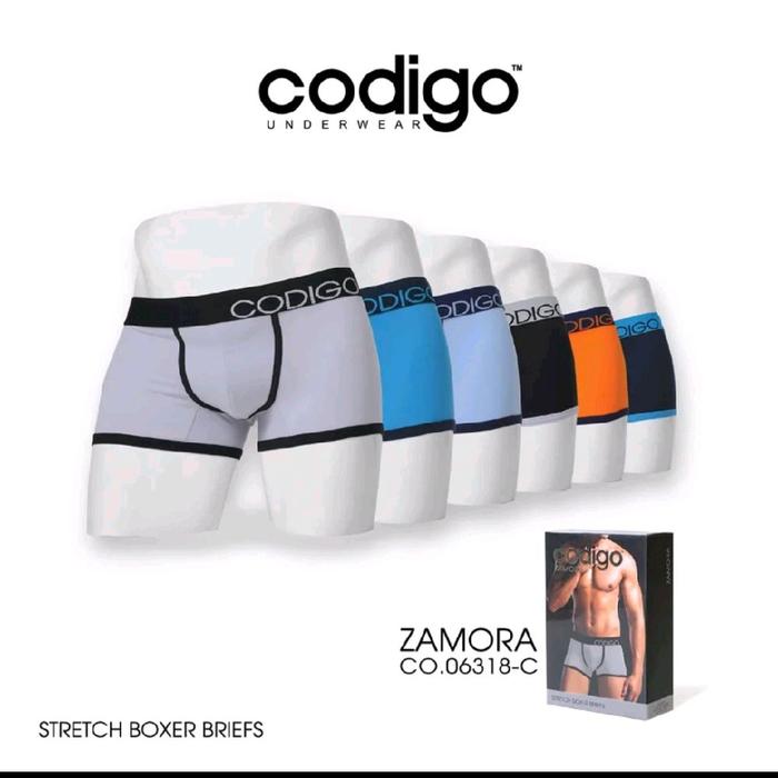 codigo ZAMORA - 3 Pcs Celana Dalam Pria BOXER PRIA Codigo Zamora