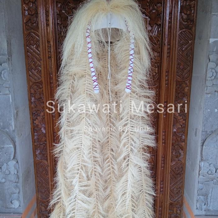 Rambut Rangda Bahan Serat Tanaman Lengkap Dengan Keranjang Basang - basang Kerajinan Handmade