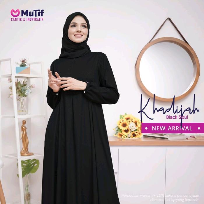 Khadijah Black Soul by Mutif/Gamis Hitam/Gamis Mutif