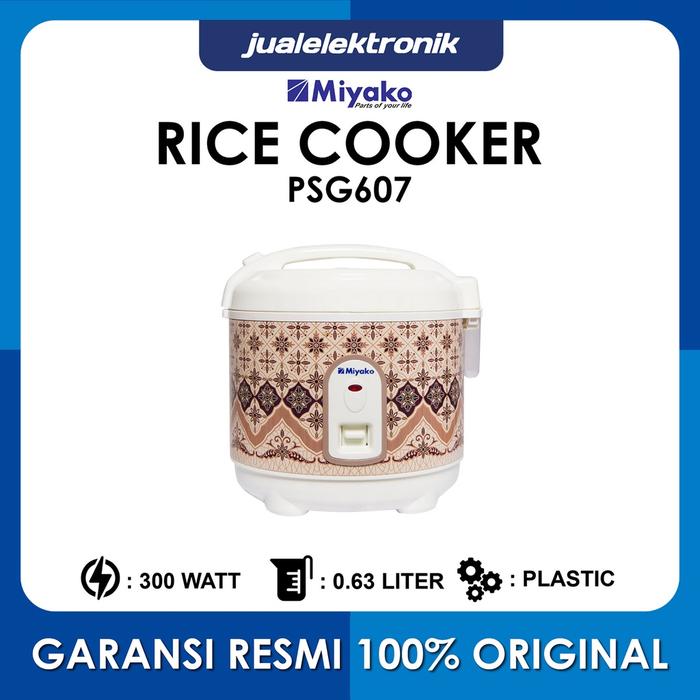 Miyako Rice Cooker 0.6 Liter Cook Only PSG607 / Murah / magiccom / Kecil / Garansi Resmi / 300 watt