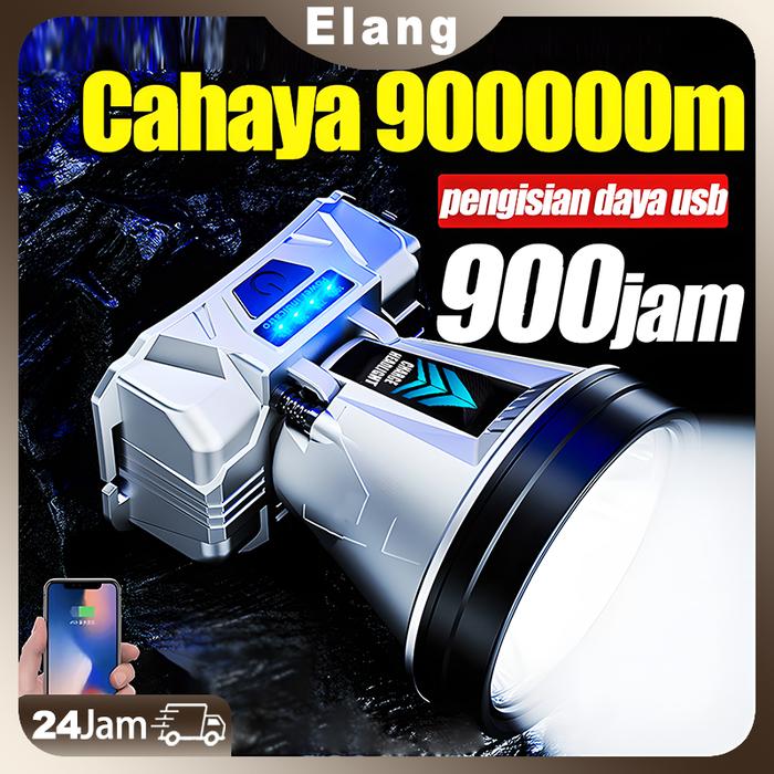 Headlamp Outdoor Senter Kepala 300 Watt Super Terang Anti Air Senter Kepala Led Zoom Senter Awet