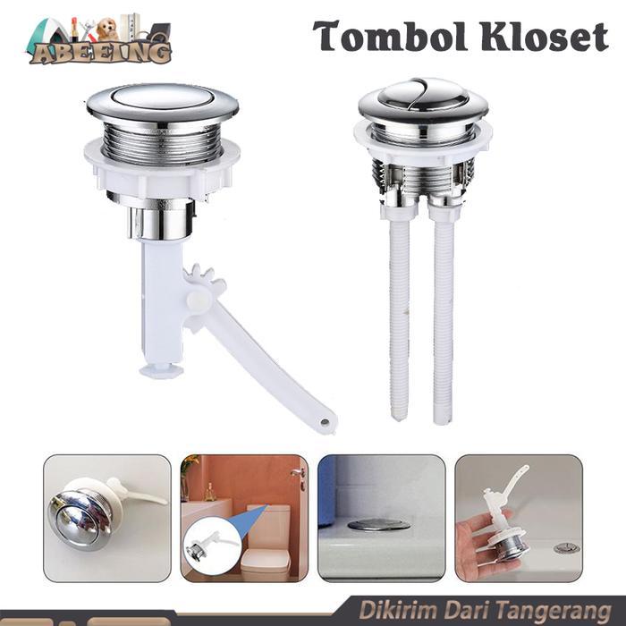 Tombol Closet Duduk Single Dual Flush Sparepart Pencetan Kloset Duduk