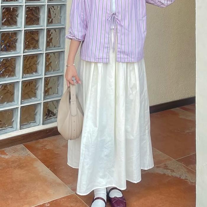 Sania Skirt - Rok Rample Linen / Samanova Rok / Rok Wanita / Rok Rample / Bawahan Wanita / Rok Furin
