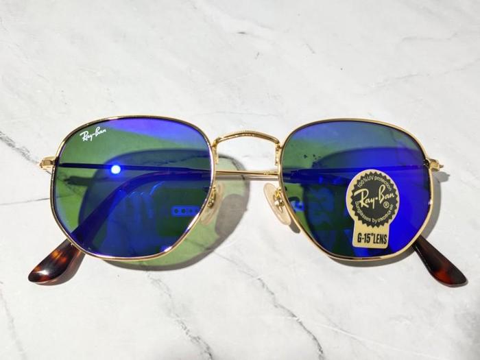 Kacamata RayBan Hexagonal Blue Gradient Size 51 Original
